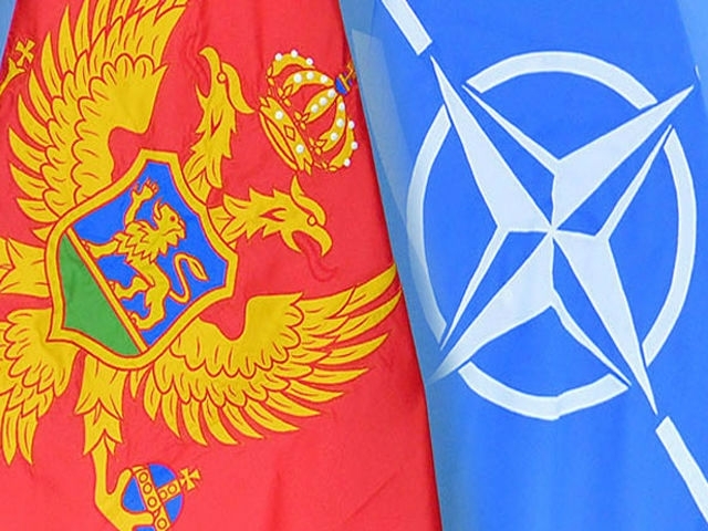 Прапори Чорногорії та НАТО