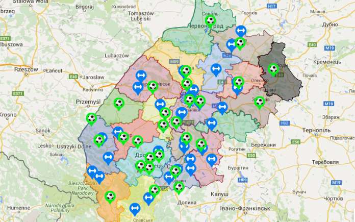 Львівська облрада запустила онлайн-карту спортивних майданчиків в області