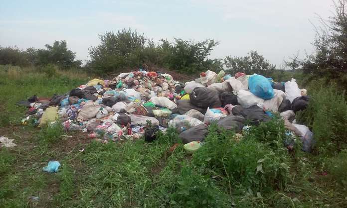 На Львівщині на гарячому зловили незаконне захоронення сміття (фото) На Львівщині на гарячому зловили незаконне захоронення сміття (фото)