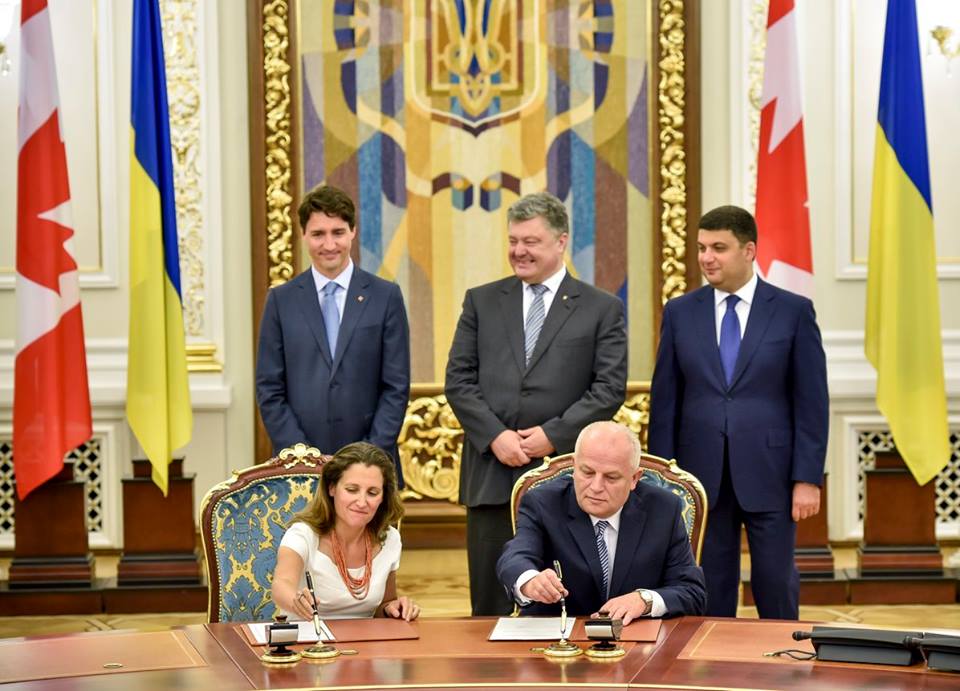 Підписання угоди про ЗВТ між Україною та Канадою