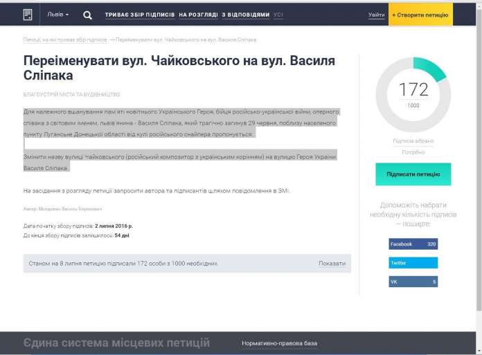 Відновлення витверезників та побудова сміттєпереробного заводу. Які петиції лідирують у Львові (Фото) Відновлення витверезників та побудова сміттєпереробного заводу. Які петиції лідирують у Львові (Фото)