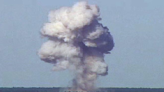 Опубліковано відео з моменту удару американської «Матері всіх бомб»