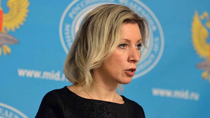 Новий конфуз МЗС РФ у прямому ефірі: виступ Марії Захарової щодо Сирії (відео) Новий конфуз МЗС РФ у прямому ефірі: виступ Марії Захарової щодо Сирії (відео)