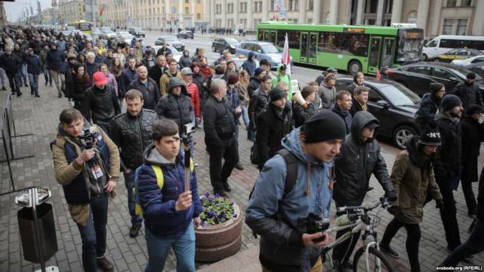 У Мінську відбулася неузгоджена владою акція опозиції У Мінську відбулася неузгоджена владою акція опозиції