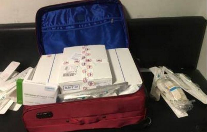 У Борисполі прикордонники затримали велику партію медпрепаратів У Борисполі прикордонники затримали велику партію медпрепаратів
