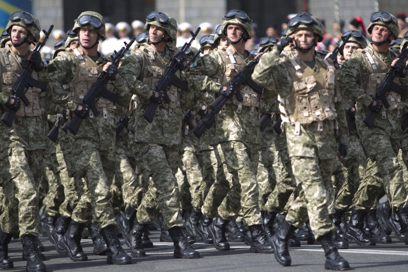 Military parade on the occasion of Independence Day of Ukraine