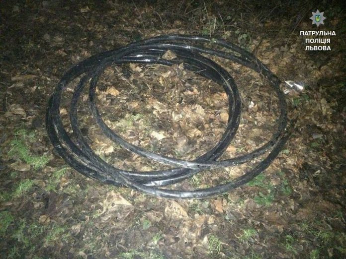 Патрульні затримали трьох львів’ян, які крали кабель з електропідстанції Патрульні затримали трьох львів’ян, які крали кабель з електропідстанції