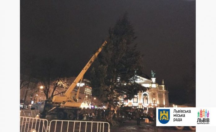 На ялинку перед Оперним театром передбачено 100 тисяч гривень На ялинку перед Оперним театром передбачено 100 тисяч гривень