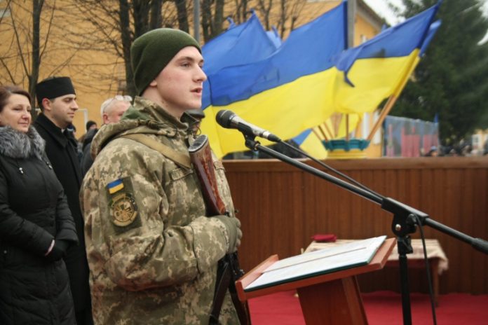 Строковики Львівщини склали військову присягу на вірність українському народові Строковики Львівщини склали військову присягу на вірність українському народові