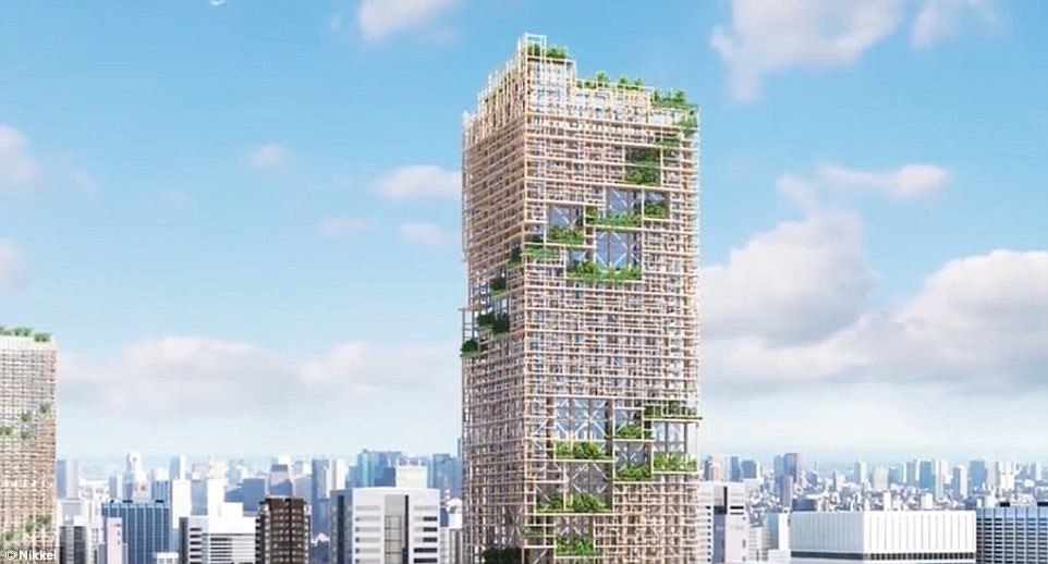 У Токіо планують побудувати 70-поверховий хмарочос із дерева
