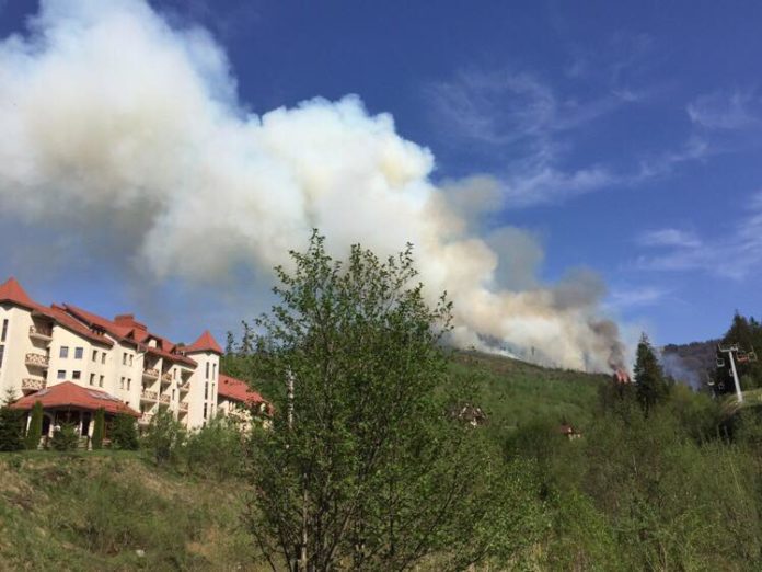 Пожежу у районі гірсько-лижного курорту «Захар Беркут» гасили понад сто осіб Пожежу у районі гірсько-лижного курорту «Захар Беркут» гасили понад сто осіб