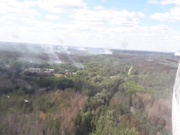 Лісову пожежу в Чорнобильській зоні повністю загасили Лісову пожежу в Чорнобильській зоні повністю загасили