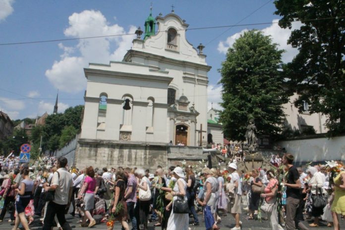 Сьогодні у Львові відбудеться урочиста хода на честь св. Антонія Сьогодні у Львові відбудеться урочиста хода на честь св. Антонія