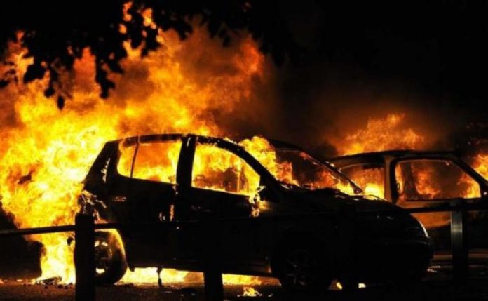 На Львівщині згорів автомобіль На Львівщині згорів автомобіль
