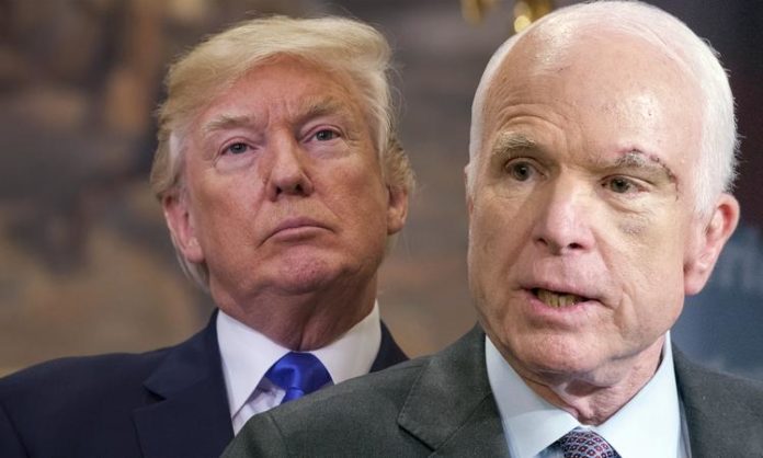 Трамп заборонив публікувати заяву про героїзм Маккейна Трамп заборонив публікувати заяву про героїзм Маккейна