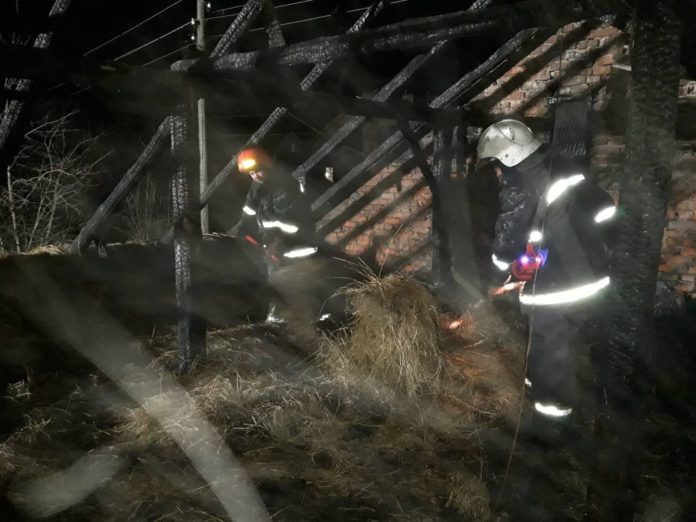 На Львівщині рятувальники ліквідували пожежу в господарській будівлі На Львівщині рятувальники ліквідували пожежу в господарській будівлі