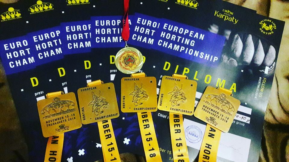 Львівські патрульні вибороли 6 золотих медалей на чемпіонаті Європи з хортингу (фото)