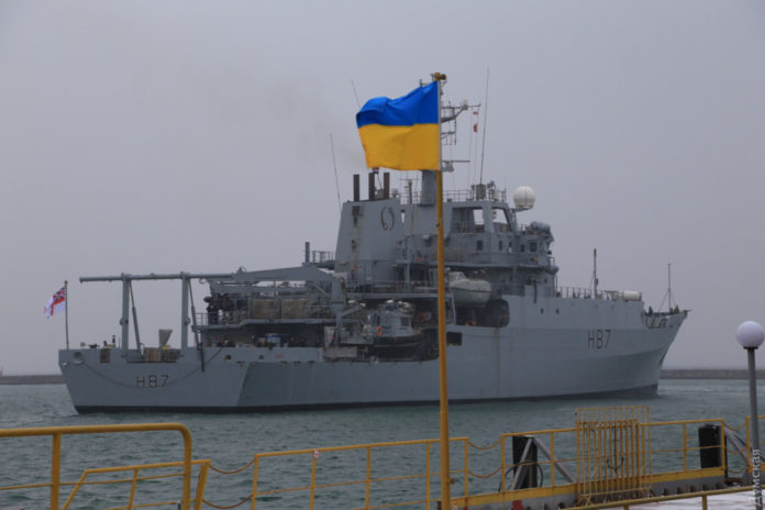 До Одеського порту прибув Британський військовий корабель До Одеського порту прибув Британський військовий корабель