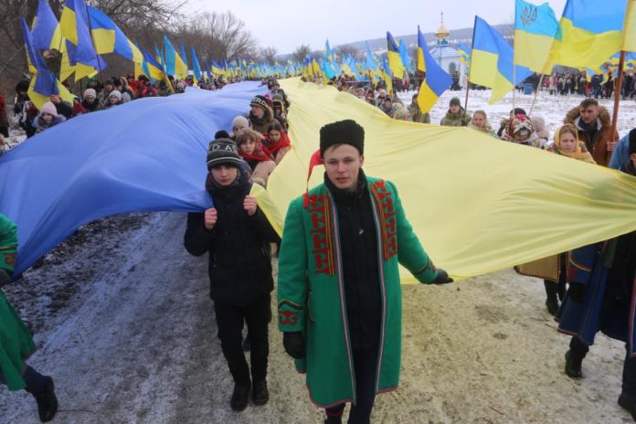 Як на Західній Україні відзначають День Соборності (фото) Як на Західній Україні відзначають День Соборності (фото)