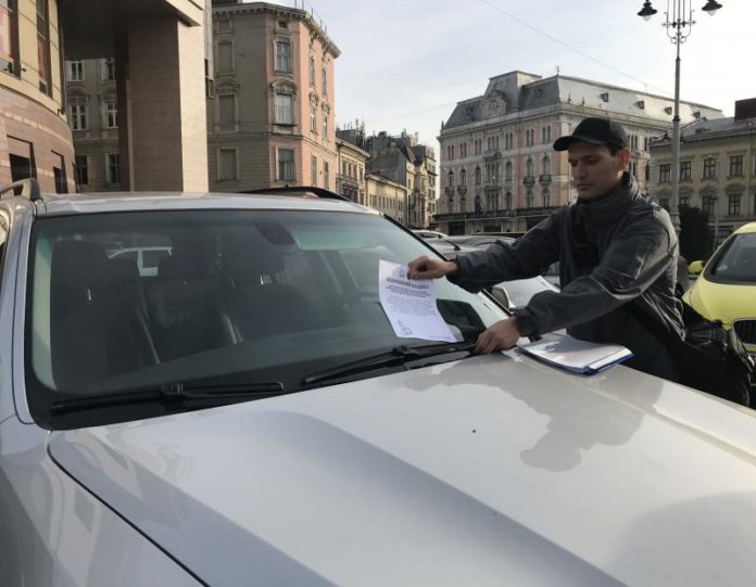 За один день львівські інспектори з паркування виписали 153 постанови За один день львівські інспектори з паркування виписали 153 постанови