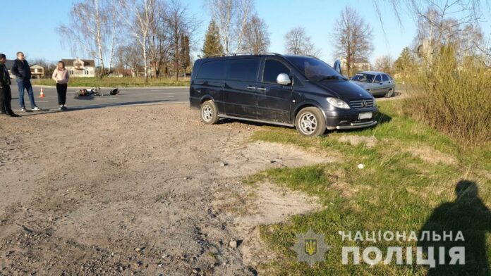 У ДТП на Львівщині постраждав водій мопеда У ДТП на Львівщині постраждав водій мопеда