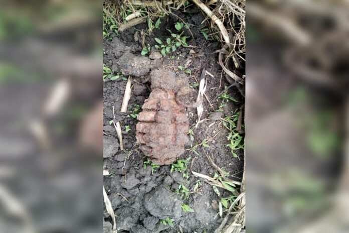 На Львівщині вилучили та знищили ручну гранату часів ІІ Світової війни На Львівщині вилучили та знищили ручну гранату часів ІІ Світової війни