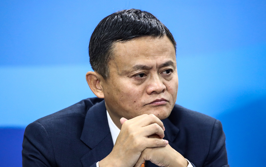 Alibaba Group co-founder and executive chairman Jack Ma waits before a meeting of Russian President Putin with representatives of the foreign business community on the sidelines of the Eastern Economic Forum in Vladivostok