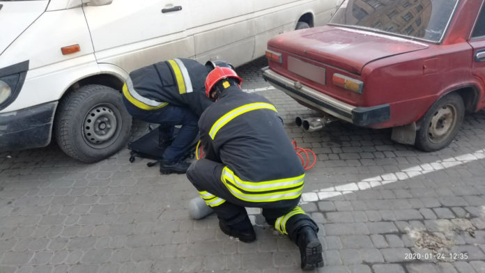 У Львові рятувальники витягнули збитого пішохода з-під автівки (фото) У Львові рятувальники витягнули збитого пішохода з-під автівки (фото)