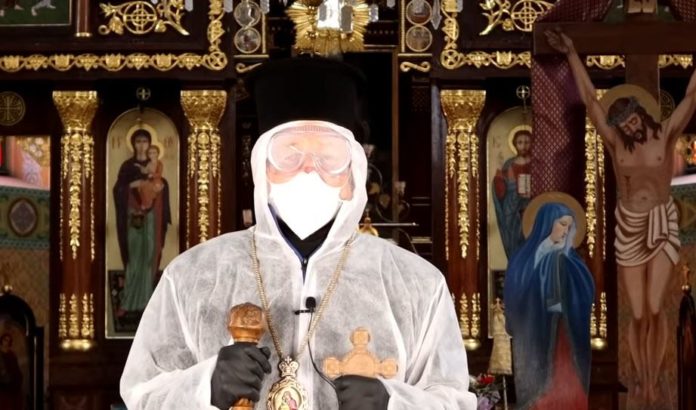 Єпископ УГКЦ записав відеозвернення у захисному костюмі (відео) Єпископ УГКЦ записав відеозвернення у захисному костюмі (відео)