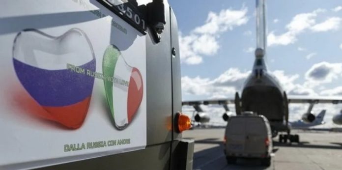 Росія просить у Італії «розрахуватися за гумдопомогу» зняттям санкцій — ЗМІ Росія просить у Італії «розрахуватися за гумдопомогу» зняттям санкцій — ЗМІ