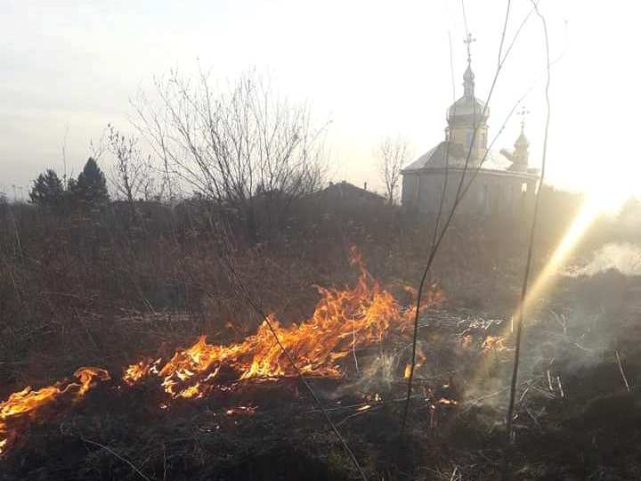 На Львівщині через паління сухої трави трапилося 3 пожежі