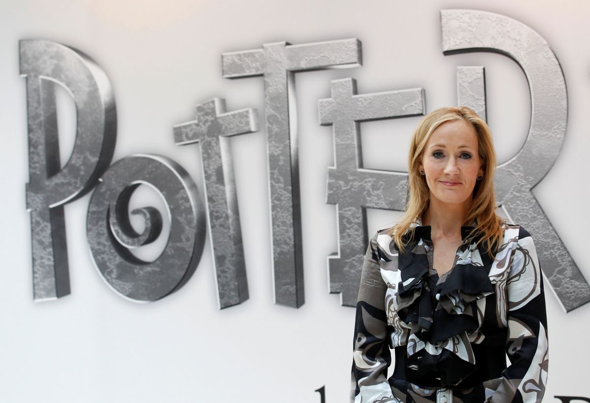 FILE PHOTO - British author JK Rowling poses during the launch of new online website Pottermore in London
