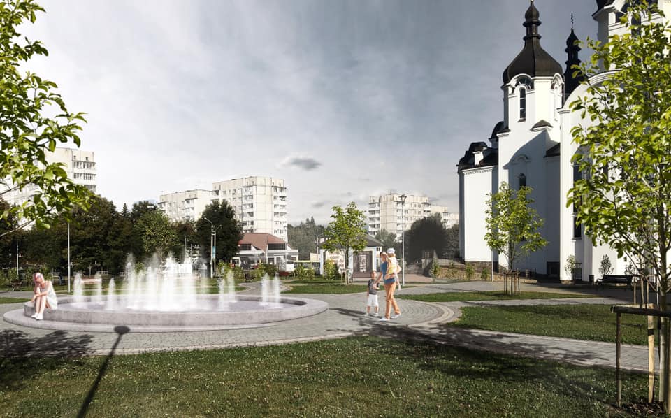 Біля церкви Благовіщення на Пасічній спорудять новий фонтан
