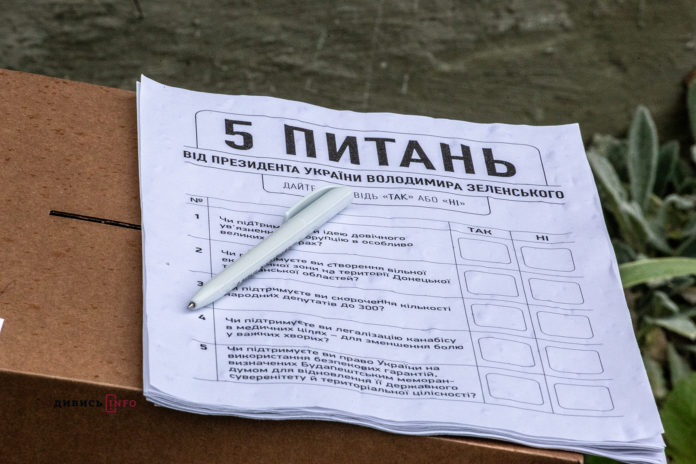 Як українці відповіли на питання Зеленського, – дані екзитполу Як українці відповіли на питання Зеленського, – дані екзитполу