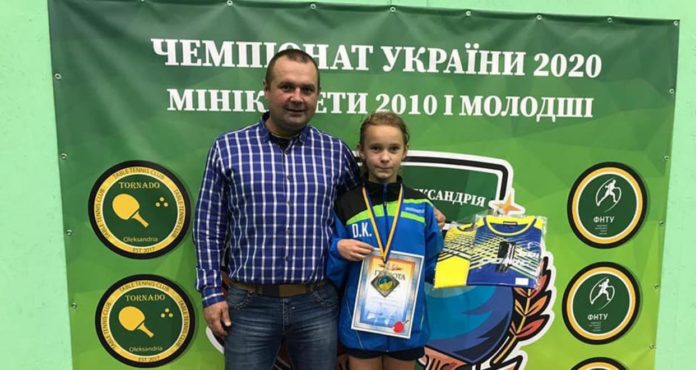 10-річна жовківчанка стала чемпіонкою України з настільного тенісу 10-річна жовківчанка стала чемпіонкою України з настільного тенісу