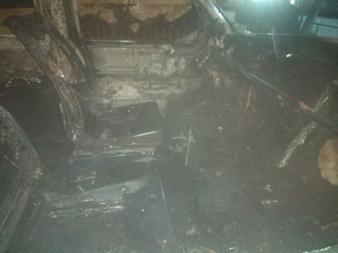 На Львівщині горів автомобіль На Львівщині горів автомобіль