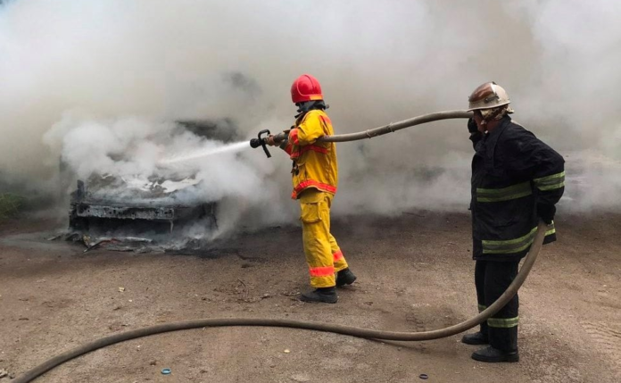 На Львівщині згорів вантажний автомобіль На Львівщині згорів вантажний автомобіль