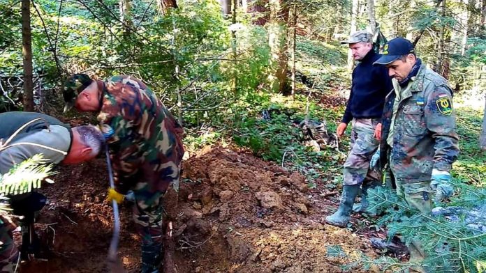 На Львівщині виявили поховання загиблих у війні На Львівщині виявили поховання загиблих у війні