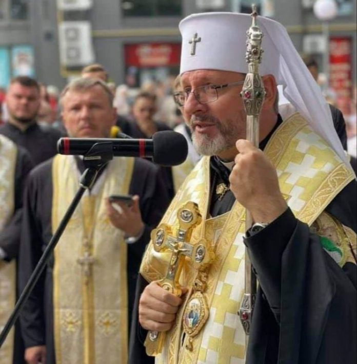 Блаженніший Святослав освятив наріжний камінь пам’ятника отцеві Остапу Нижанківському у Стрию Блаженніший Святослав освятив наріжний камінь пам’ятника отцеві Остапу Нижанківському у Стрию
