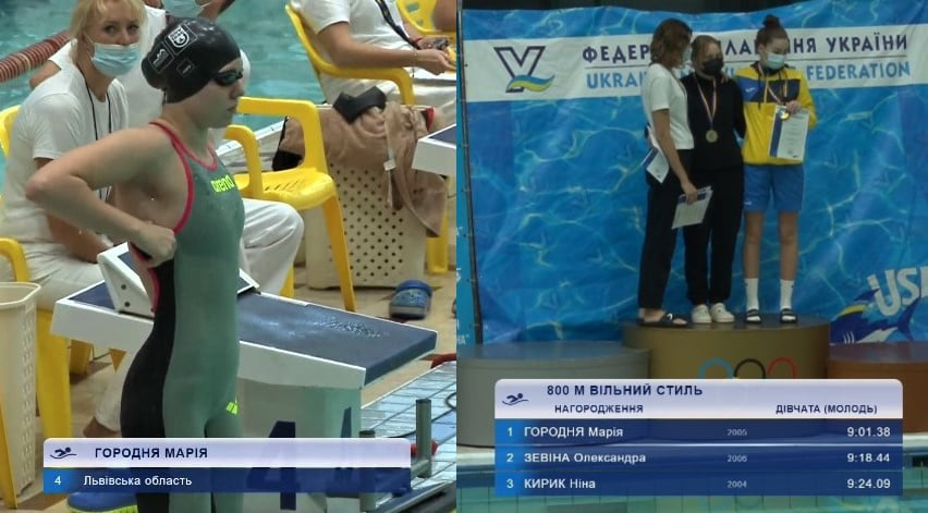 Львів’янка Марія Городня стала чемпіонкою України з плавання