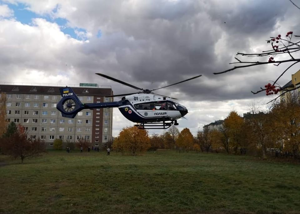До Львова медичним гелікоптером доставили жінку з підозрою на інфаркт