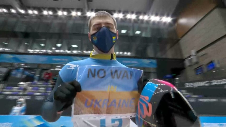 Український спортсмен провів мовчазний протест на Олімпіаді-2022