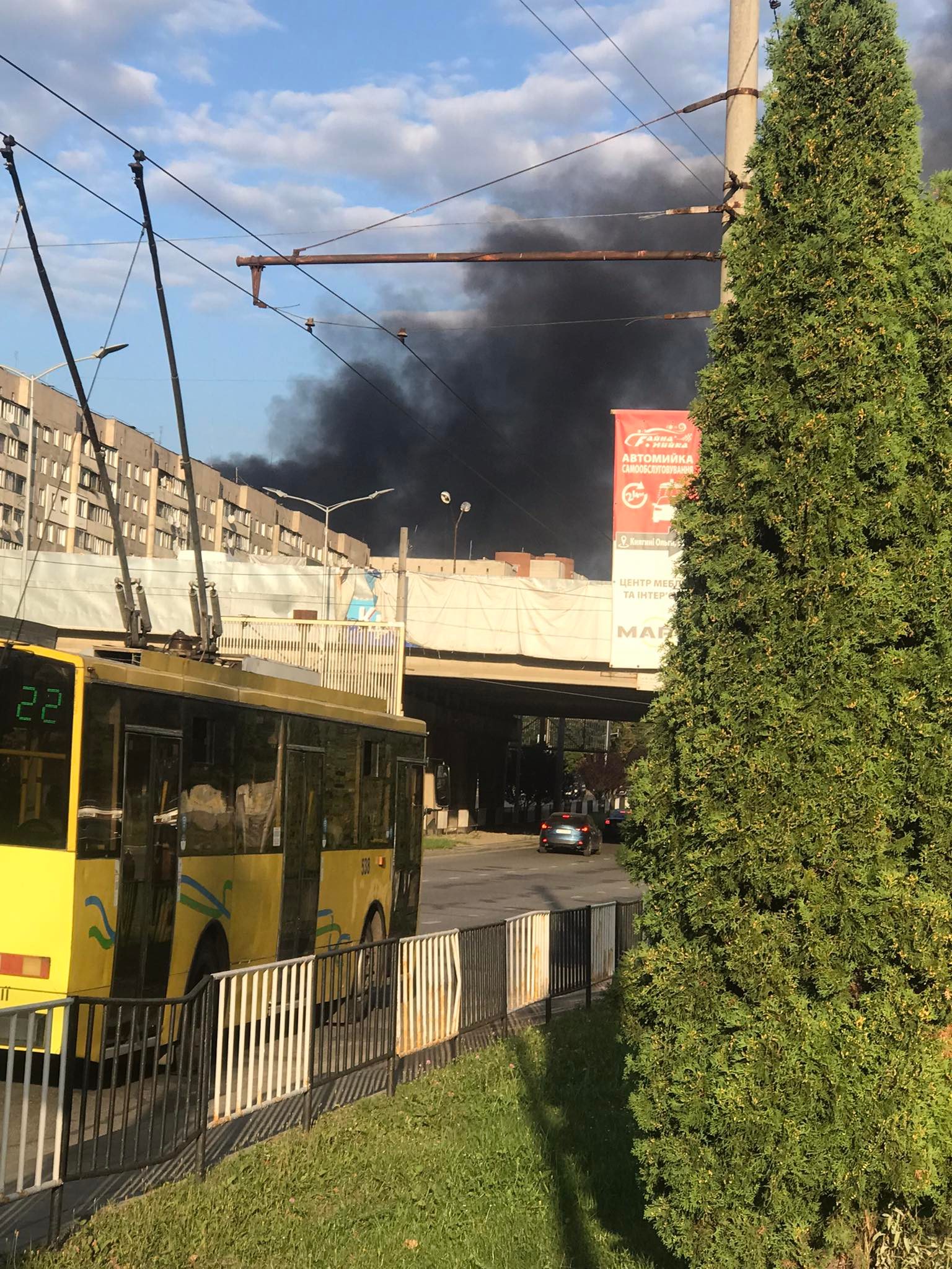 На Стрийській у Львові пожежа