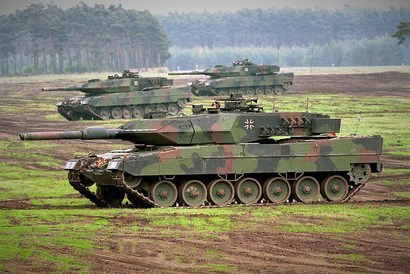 Kampfpanzer Leopard 2 A5 bei einer Lehr- und Gefechtsvorführung. ....