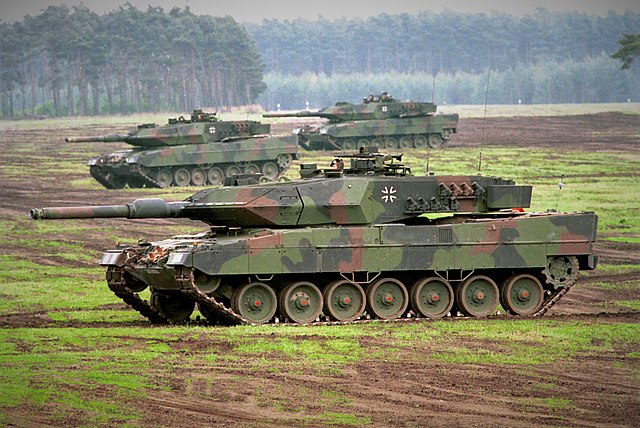 Kampfpanzer Leopard 2 A5 bei einer Lehr- und Gefechtsvorführung. ....