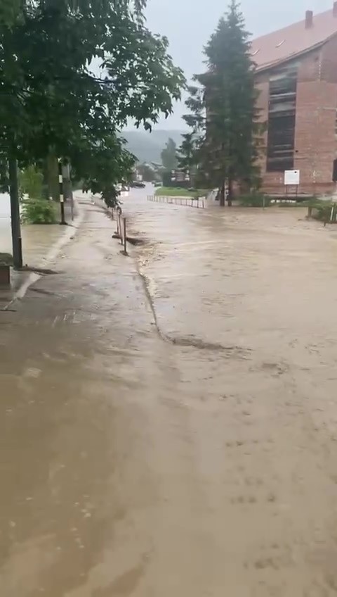 На Львівщині річка вийшла з берегів: вода зносить автомобілі - 2