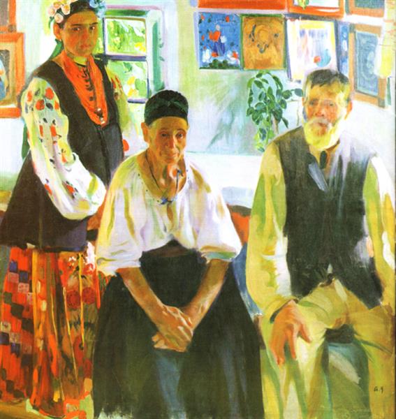 Картина Олександра Мурашка «Селянська родина». Фото: wikiart.org