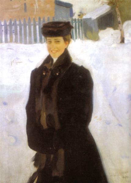 Картина Олександра Мурашка «Портрет Людмили Куксіної». Фото: wikiart.org