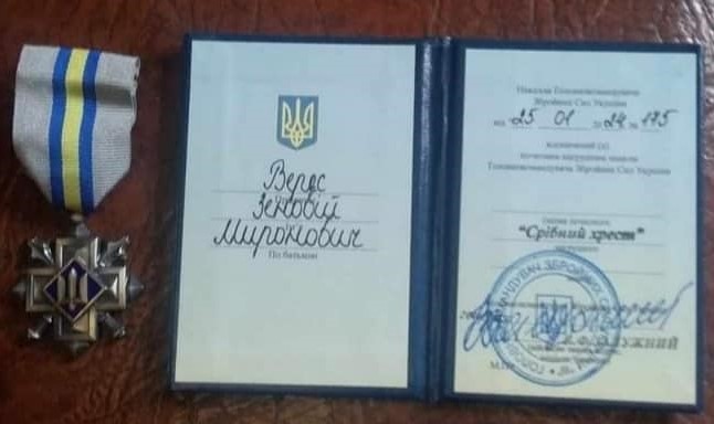 Військовослужбовець з Новороздільської громади отримав «Срібний хрест» від Головнокомандувача ЗСУ.
