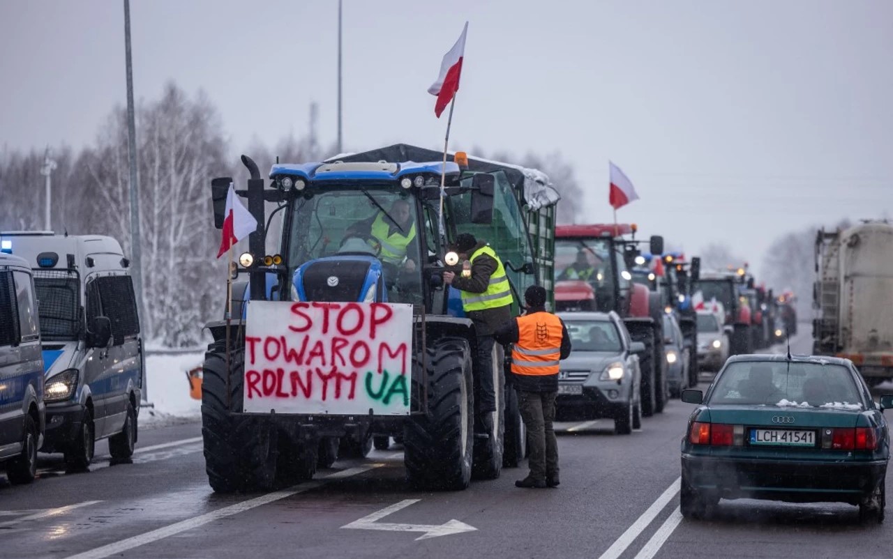 фото: блокада польсько-українського кордону
